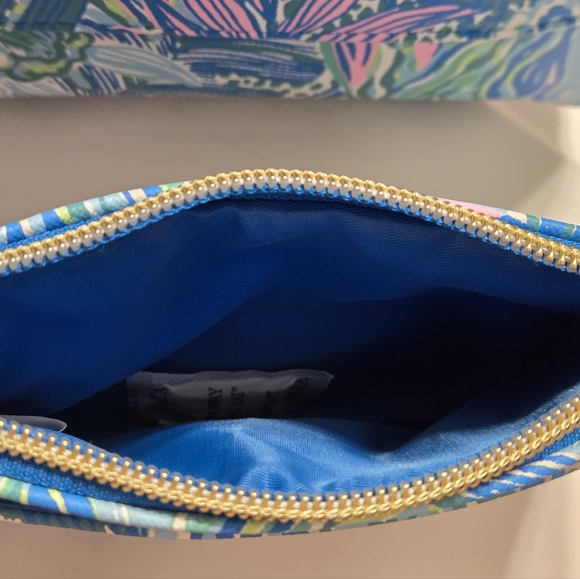 Lilly Pulitzer Limited Bamboo Holiday In the Sun Botanical Green Bag & Wallet - Picture 13 of 13